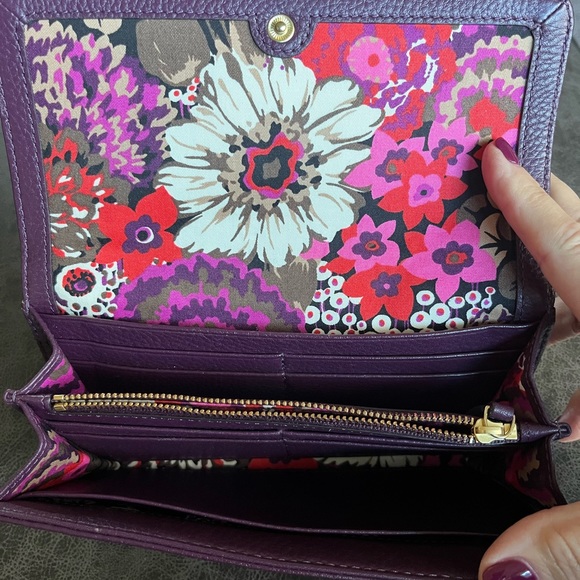 Vera Bradley Plum Wallet - Picture 4 of 5